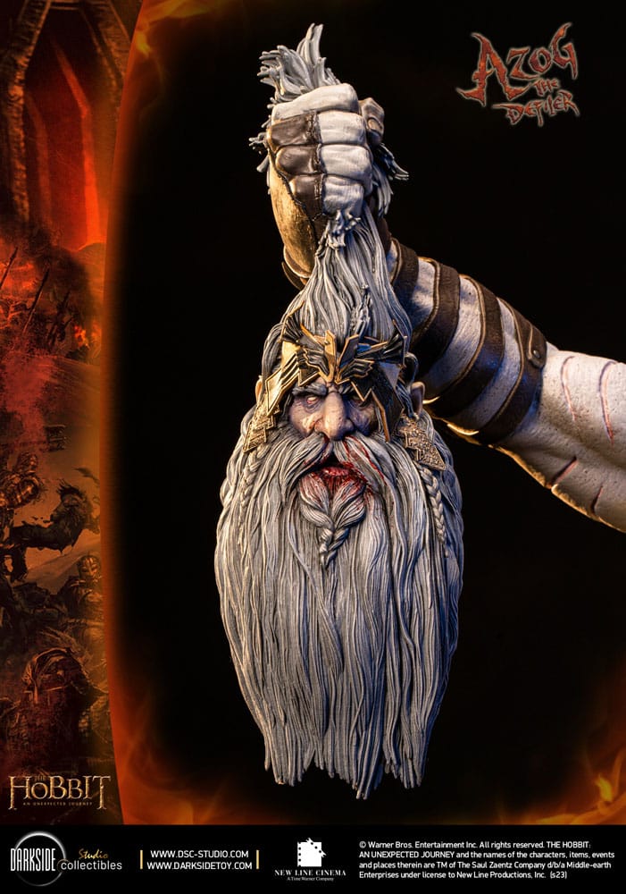 The Hobbit MS Series Statue 1/3 Azog The Defiler John Howe Signature Edition Edition 90 cm