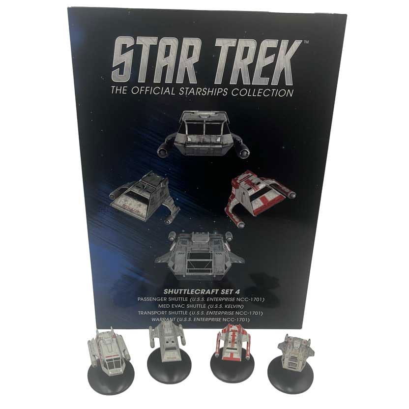 Star Trek Starship Diecast Mini Replicas Shuttle Set 4 - Damaged packaging