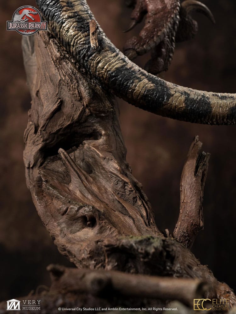 Jurassic Park III Maquette 1/4 Female Velociraptor White Queen 103 cm