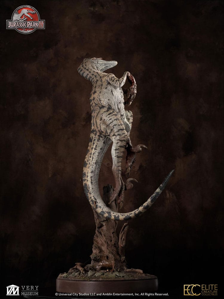 Jurassic Park III Maquette 1/4 Female Velociraptor White Queen 103 cm