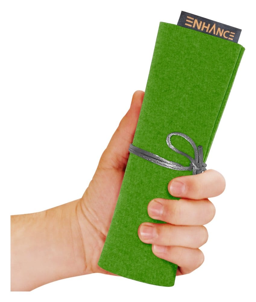 Enhance Tabletop Accessories Roll on a Scroll Dice and Rolling Mat Green