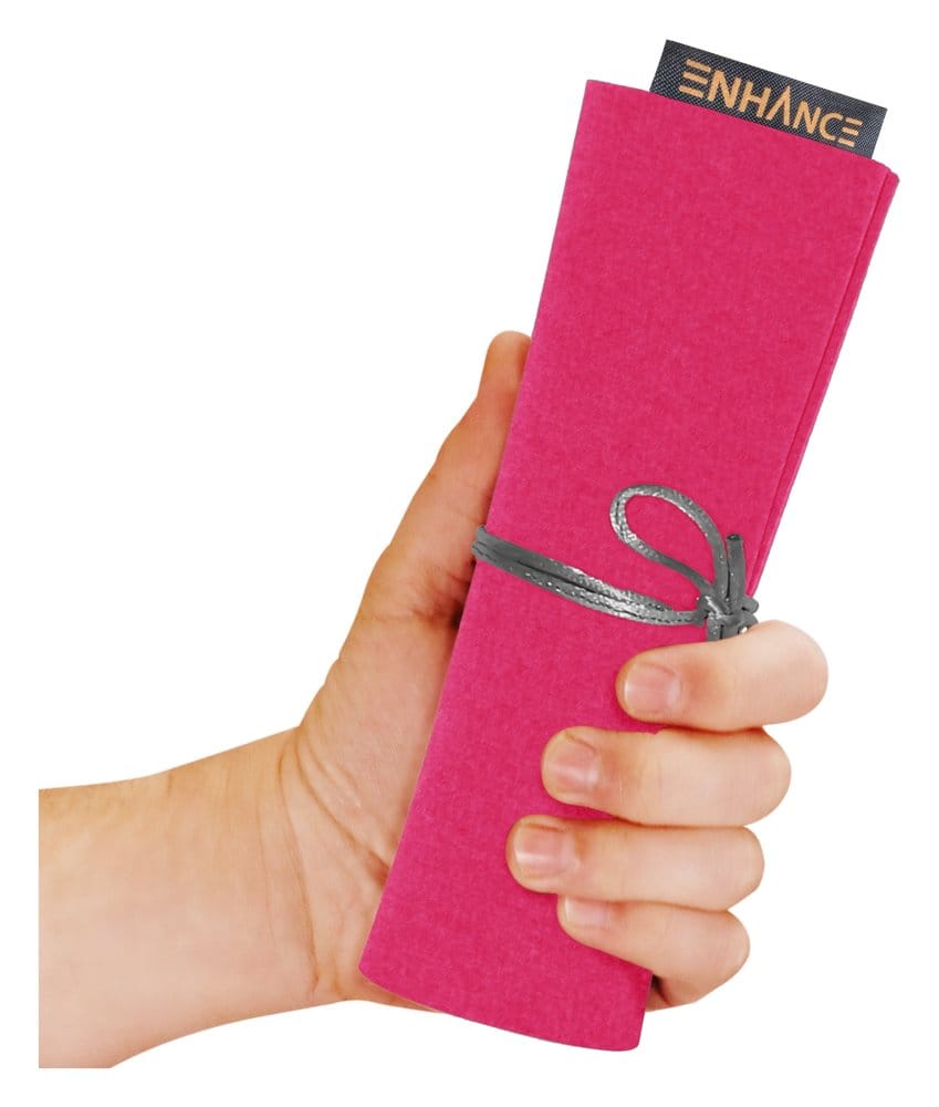 Enhance Tabletop Accessories Roll on a Scroll Dice and Rolling Mat Pink