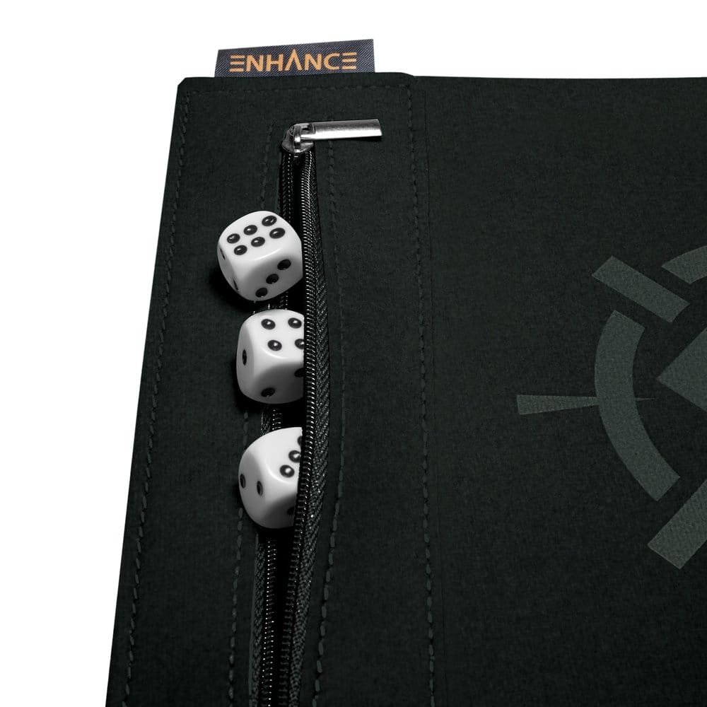 Enhance Tabletop Accessories Roll on a Scroll Dice and Rolling Mat White
