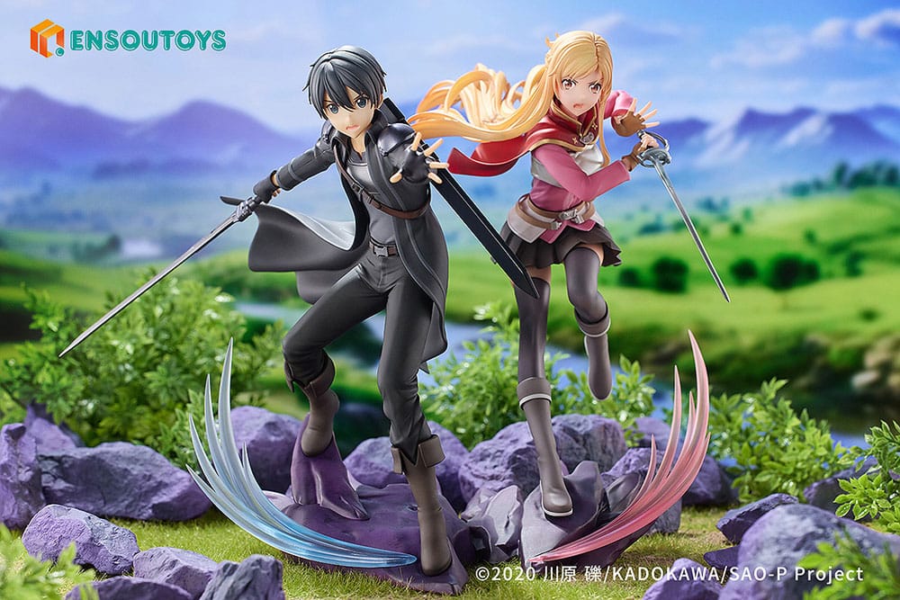 Sword Art Online Statue 1/7 Progressive Scherzo of Deep Night Kirito &amp; Asuna Set