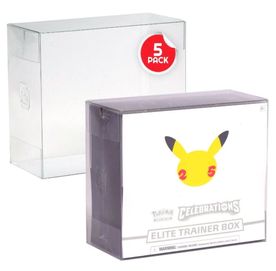 PET Protectors 5-Pack for Booster Boxes / Elite Trainer Boxes Ver. 2