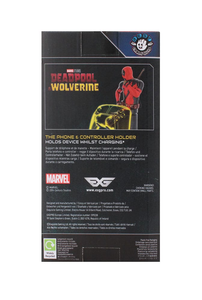Marvel Cable Guys R.E.S.T Collectible Charging Stand Deadpool 3 23 cm
