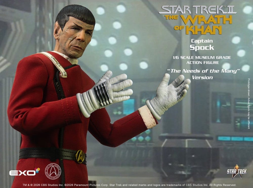 Star Trek: The Wrath of Khan Action Figure 1/6 Captain Spock Needs of the Many Version 30 cm
