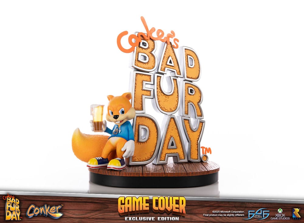 Conker´s Bad Fur Day Statue Game Cover Exclusive Edition 45 cm
