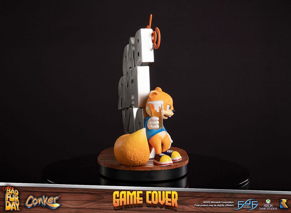 Conker's Bad Fur Day Statue Game Cover Exclusive Edition 45 cm
