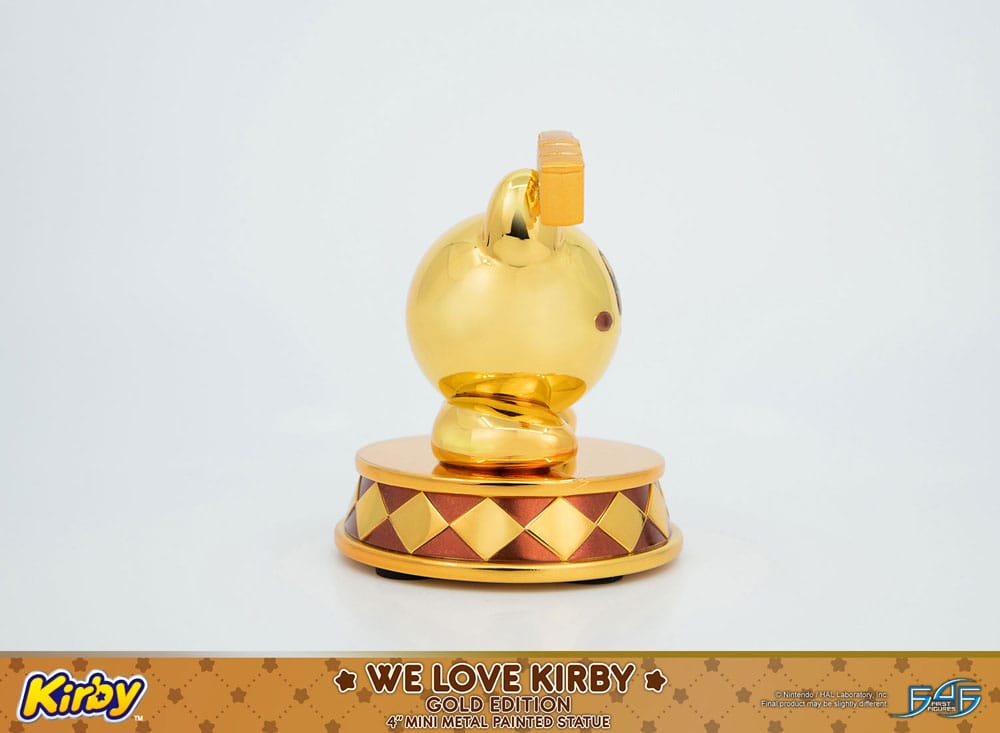 Kirby DieCast Statue We Love Kirby Gold Edition 10 cm