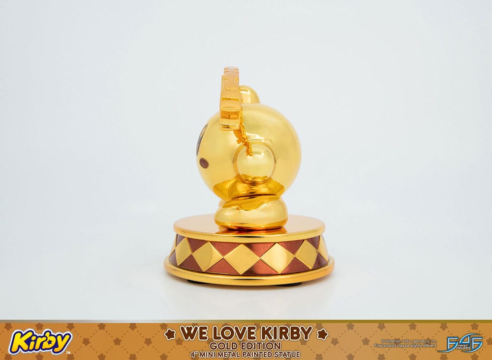 Kirby DieCast Statue We Love Kirby Gold Edition 10 cm