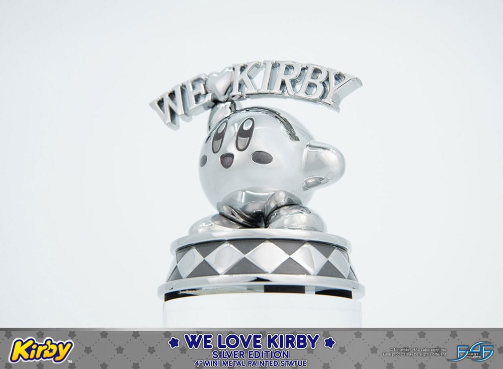 Kirby DieCast Statue We Love Kirby Silver Edition 10 cm