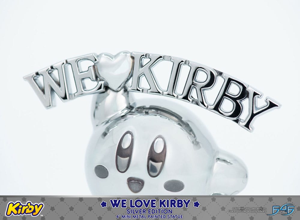 Kirby DieCast Statue We Love Kirby Silver Edition 10 cm