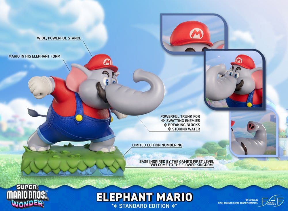 Super Mario Bros. Wonder Resin Statue Elephant Mario Standard Edition 43 cm