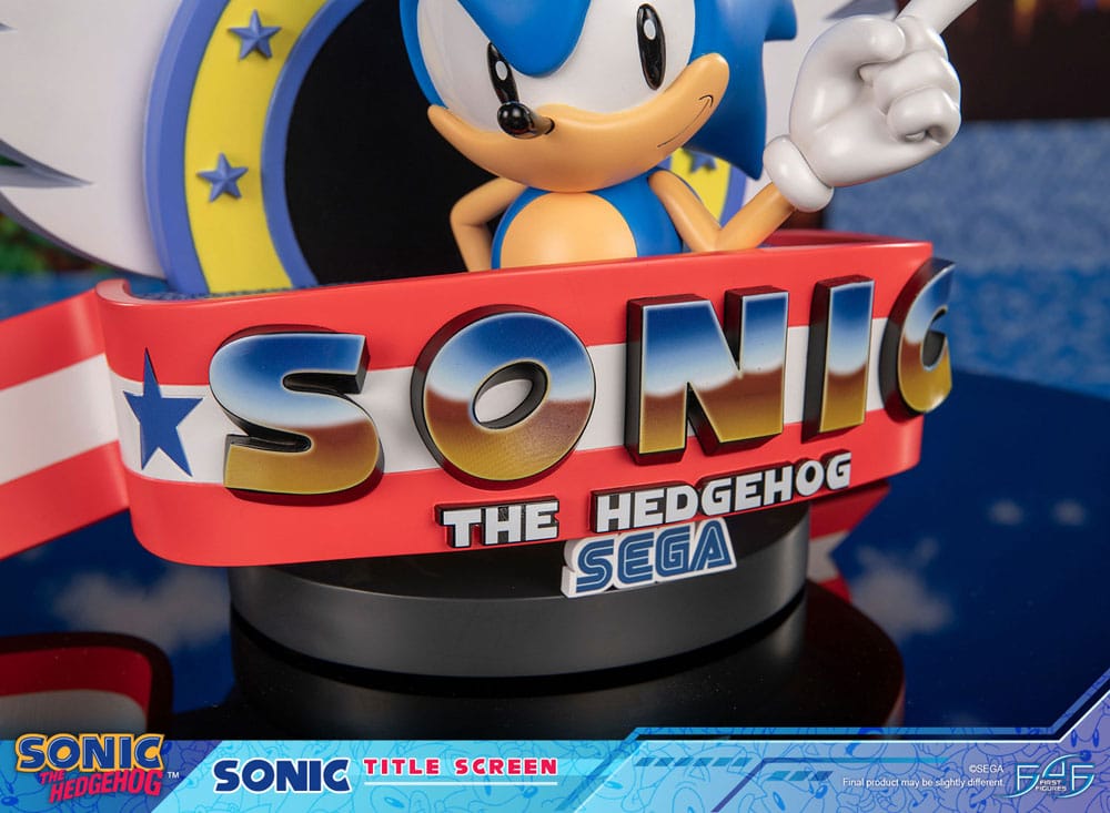 Sonic the Hedgehog Statue Sonic Title Screen 21 cm
