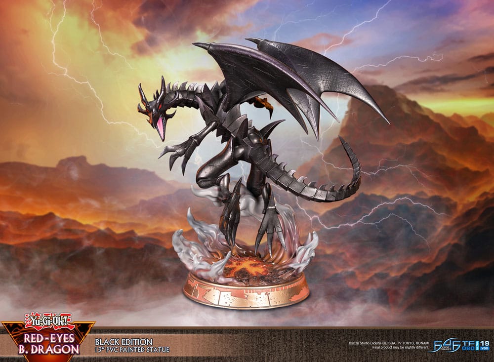 Yu-Gi-Oh! PVC Statue Red-Eyes B. Dragon Black Color 33 cm