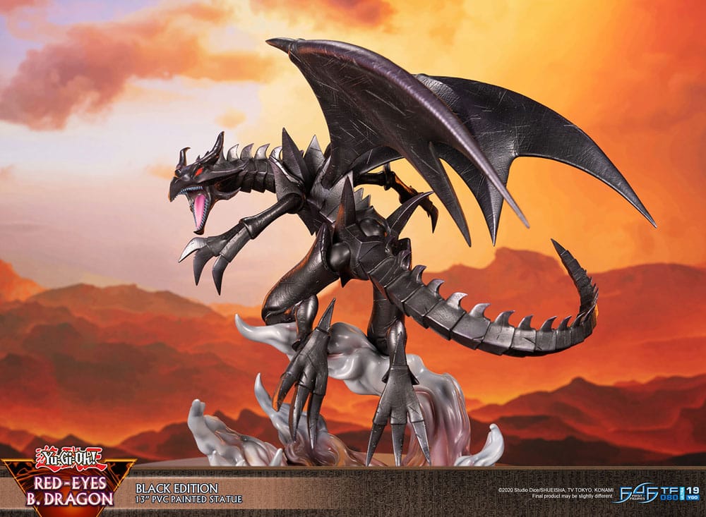 Yu-Gi-Oh! PVC Statue Red-Eyes B. Dragon Black Color 33 cm