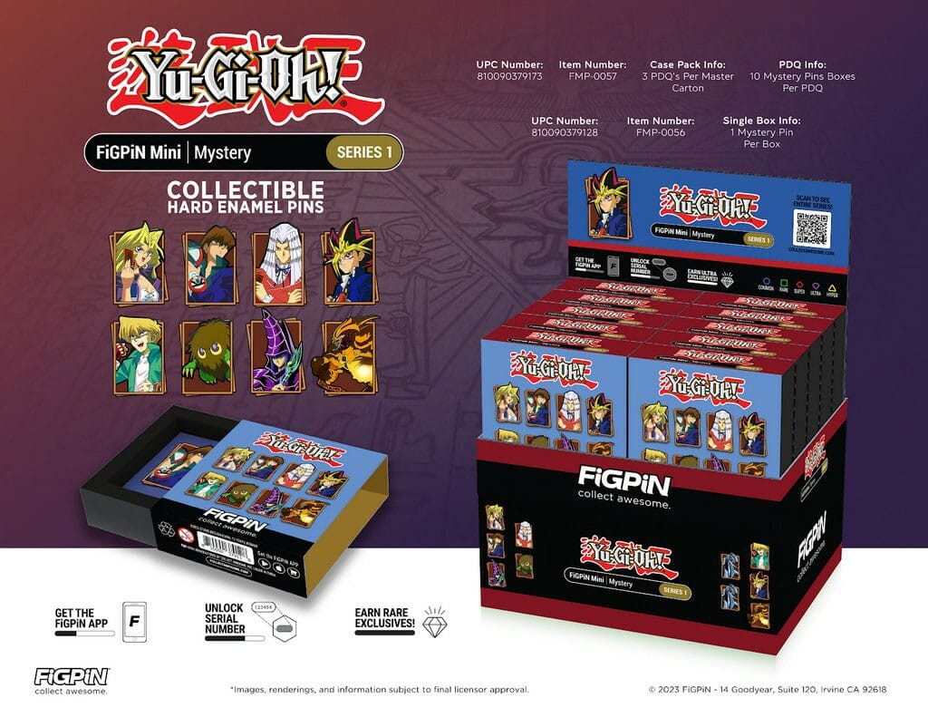 Yu-Gi-Oh: Series 1 Blind Box Enamel Pin - 10 Piece CDU