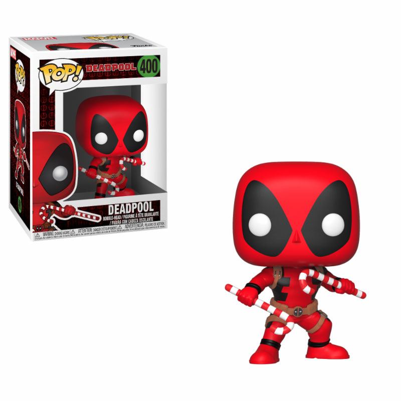 Marvel Comics POP! Marvel Holiday Vinyl Bobble-Head Deadpool (Candy Canes) 9 cm