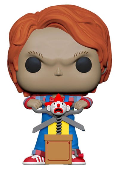 Child´s Play POP! Movies Vinyl Figure Chucky w/Buddy & Giant Scissors 9 cm