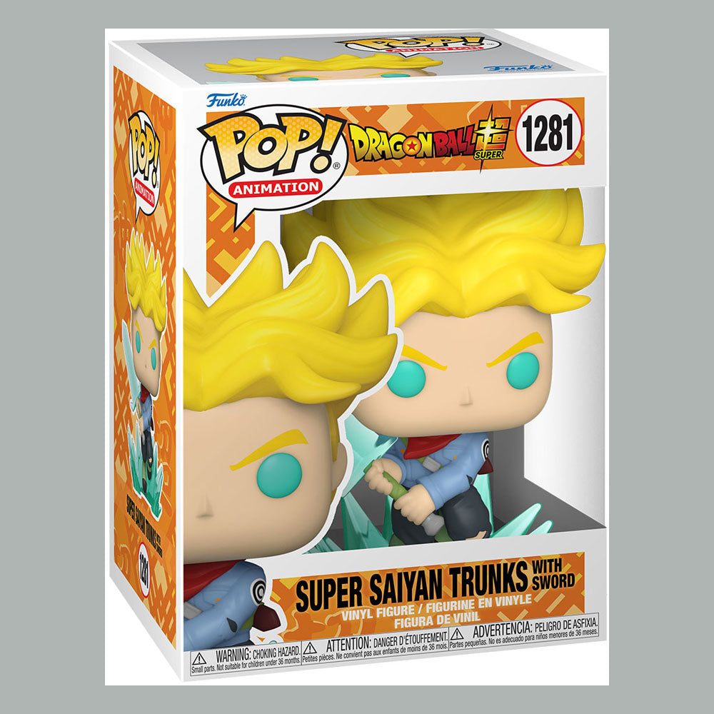 Dragon Ball Super POP! Animation Vinylfigur SS Trunks mit Schwert 9 cm