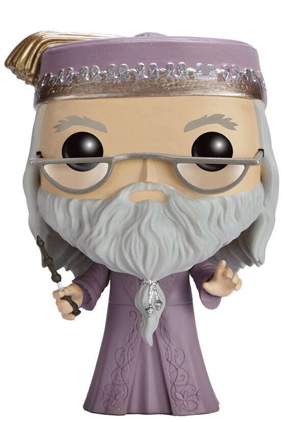 Harry Potter POP! Filme Vinylfigur Dumbledore mit Zauberstab 9 cm