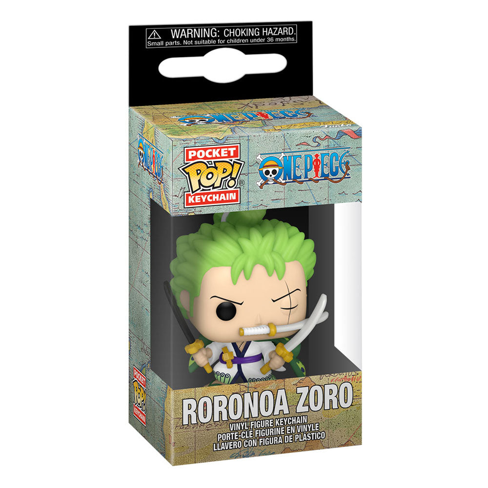 One Piece POP! Vinyl-Schlüsselanhänger 4 cm Roronoa Zoro Display (12)