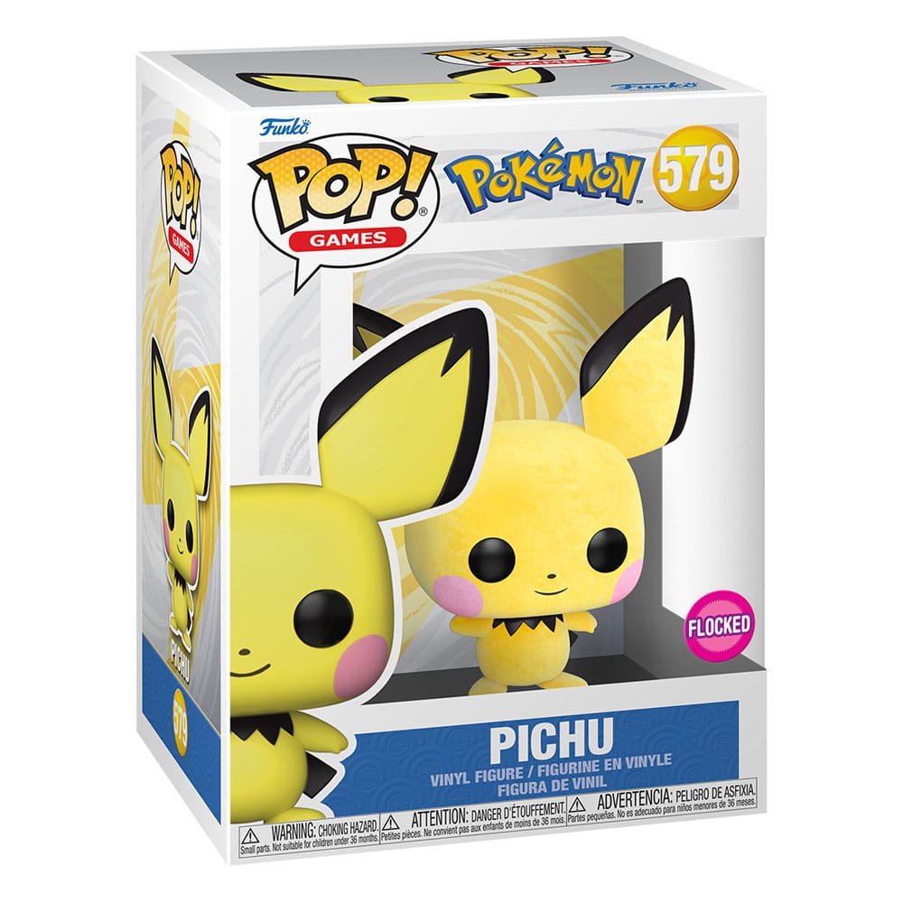 Pokemon POP! Games Vinyl Figure Flocked Pichu *Exclusive Version* 9 cm