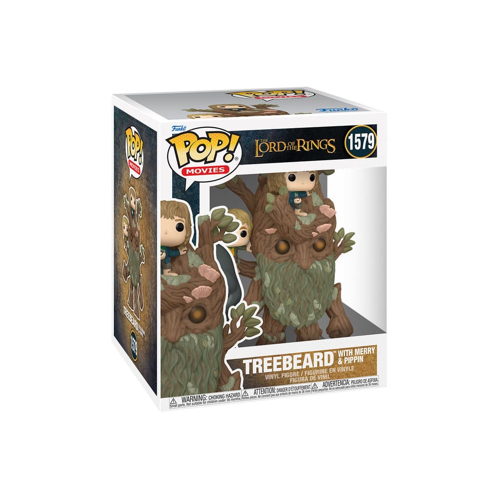 The Lord of the Rings Super Sized POP! Animation Vinyl Figure Treebeard w/Merry & Pip 15 cm