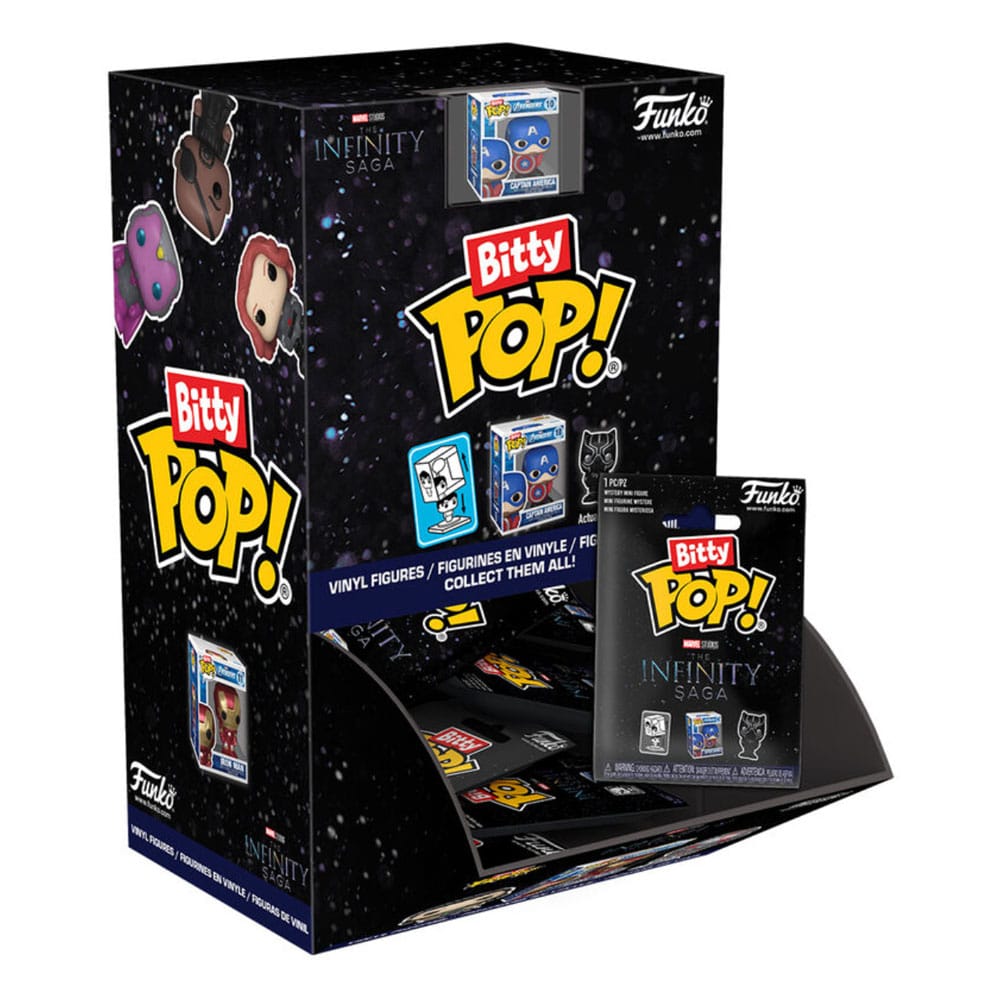 Marvel Mystery Bitty POP! Vinyl Figures 2 cm The Infinity Saga Display (32)