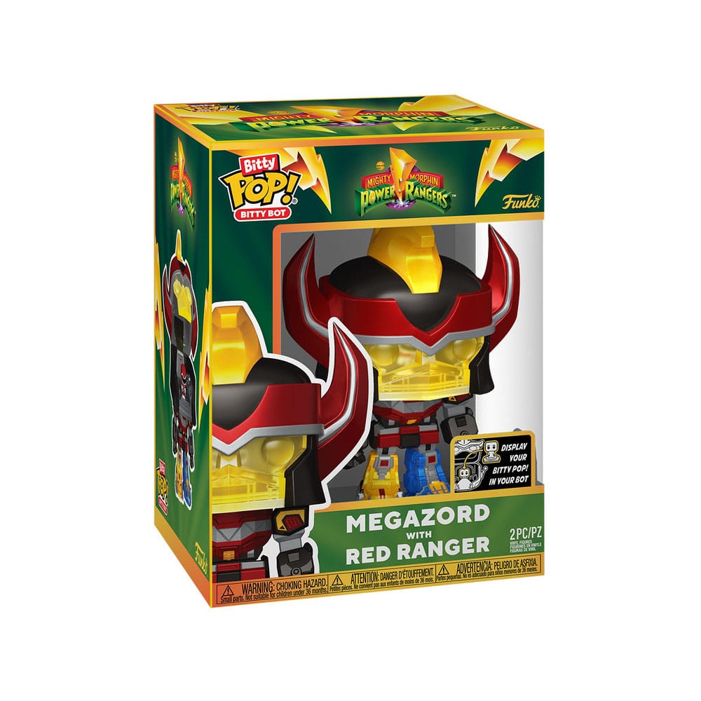 Mighty Morphin Power Rangers Bitty POP! Bots Figure 4-Pack Megazord with Red Ranger2,5 cm