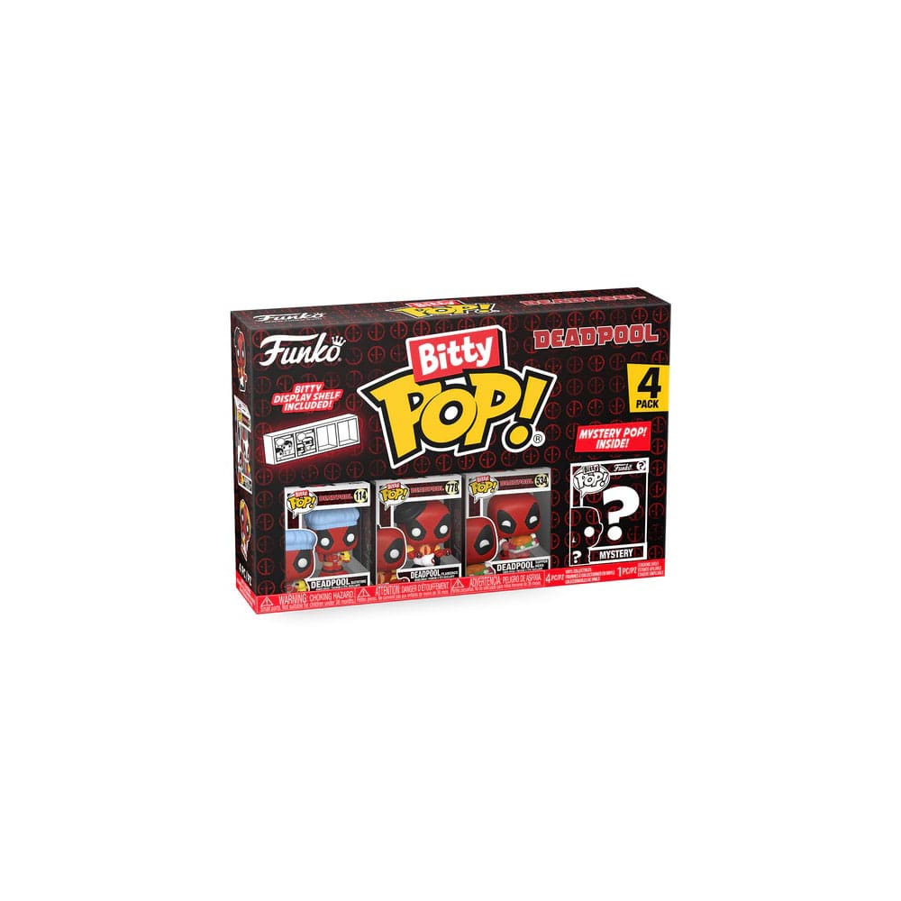 Deadpool Bitty POP! Vinyl Figure 4-Pack Bathtime 2.5 cm