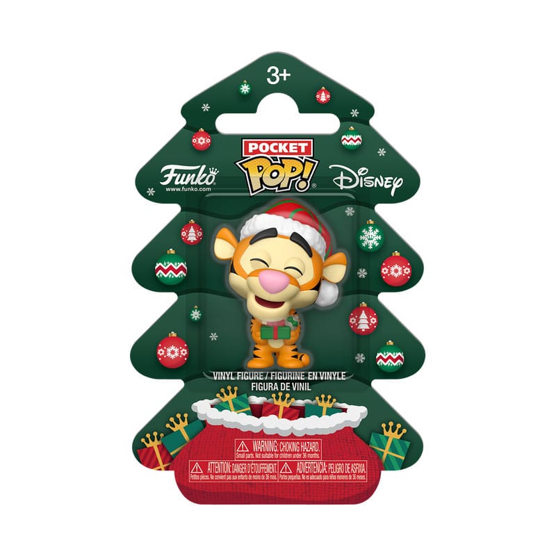 Winnie the Pooh Holiday 2025 Pocket POP! Vinyl Keychains Tigger Tree Holiday Box 4 cm