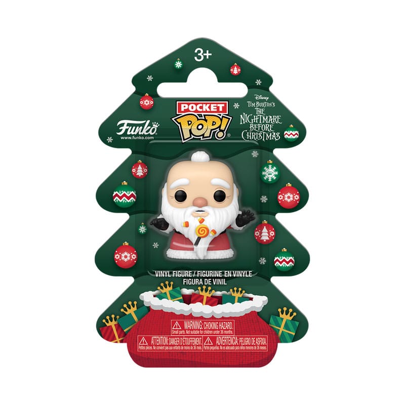 Nightmare before Christmas Holiday 2025 Pocket POP! Vinyl Keychains SandyCLS Tree Holiday Box 4 cm