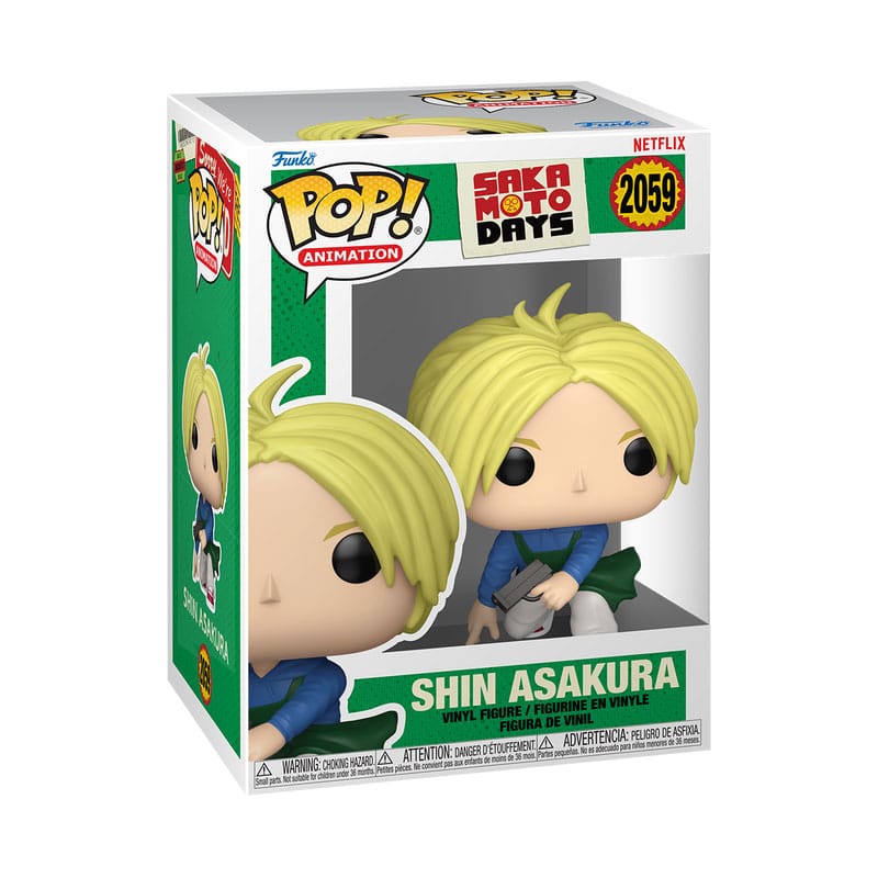 Sakamoto Days POP! Animation Vinyl Figures Shin 9 cm