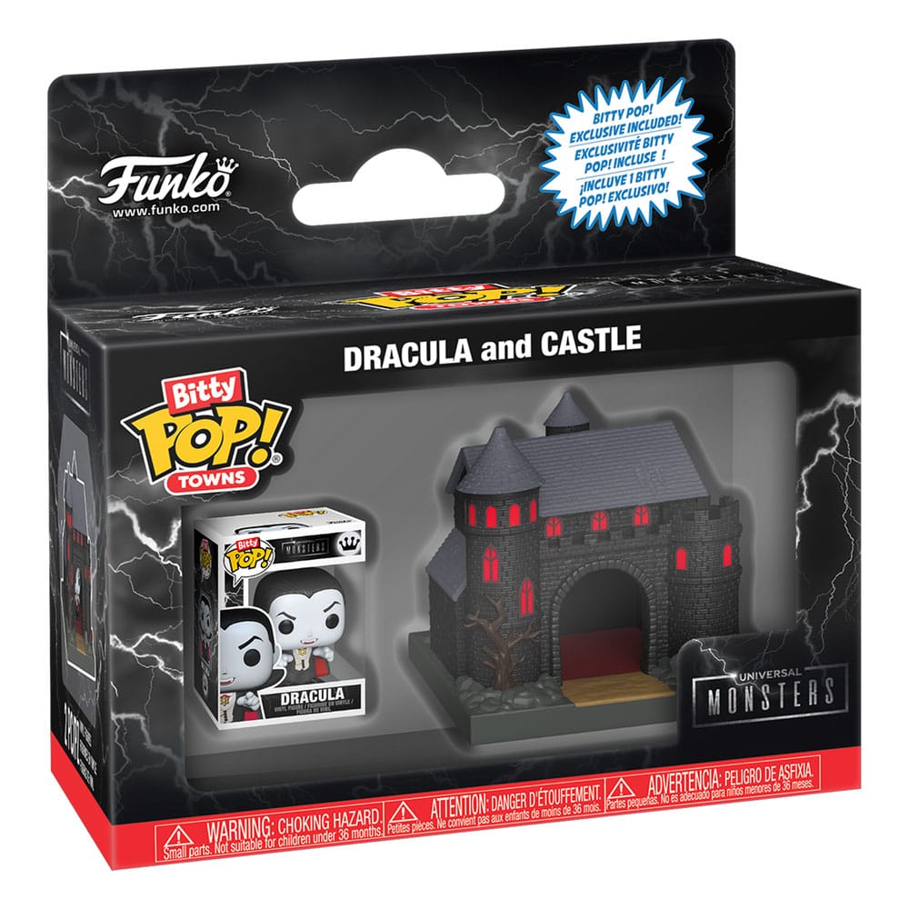 Universal Monsters Bitty POP! Towns Vinyl Figure Dracula with Castle