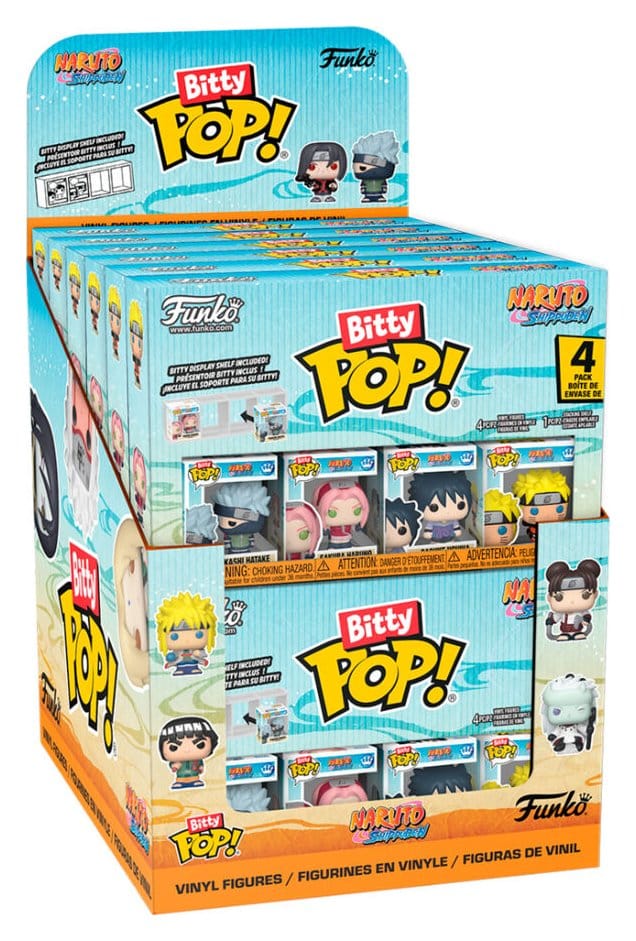Naruto Bitty POP! Vinyl Figure 4-Pack Display (12) 2.5 cm