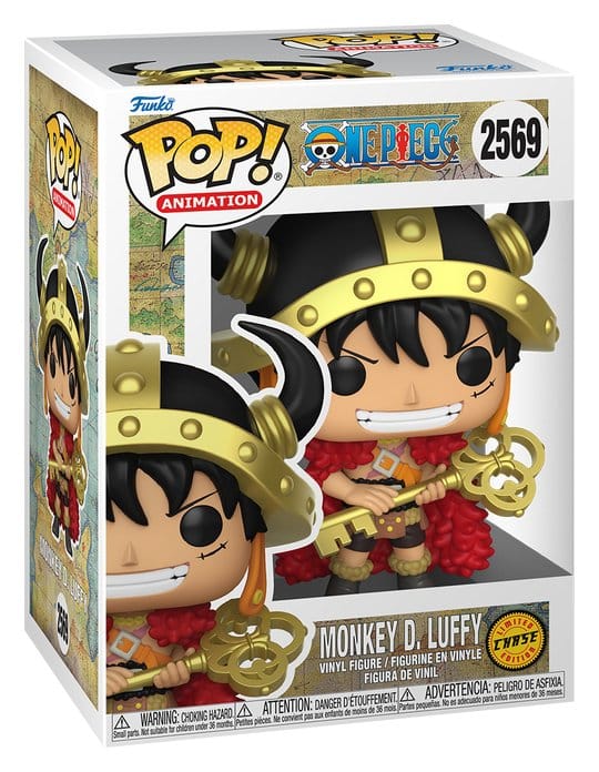One Piece POP! Animation Vinyl Figures Luffy w/Chase 9 cm Assortment (6)