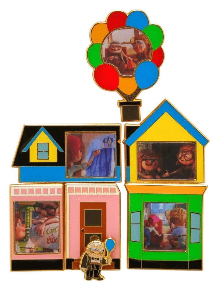 Disney Pixar by Loungefly Enamel Pins Blind Box UP Lenticular Puzzle Display (18)
