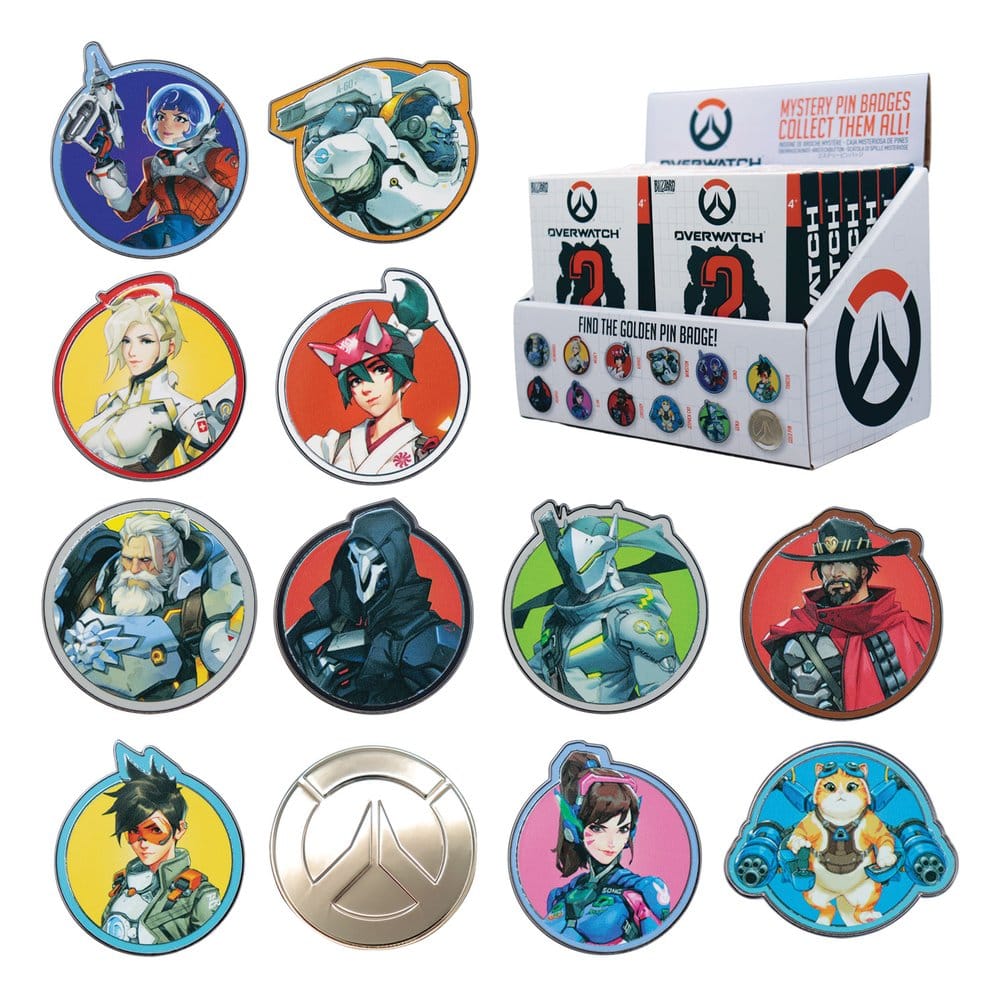 Overwatch Mystery Pin Badges Blind Box Assortment (12)