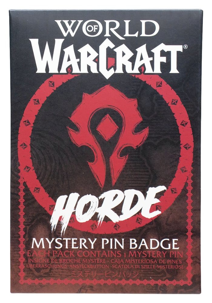 World of Warcraft Mystery Pin Badges Horde Blind Box Display (12)