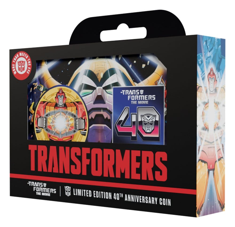 Transformers Collectable Coin The Movie 40th Anniversary Limited Edition 24k Gold Plated