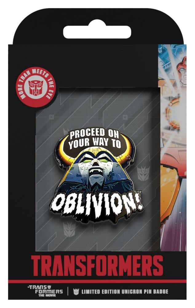 Transformers Pin Badge The Movie 40th Anniversary Unicron Limited Edition