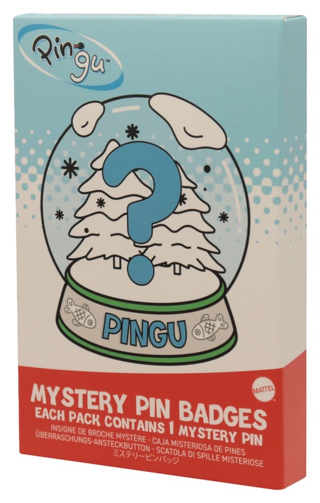 Pingu Mystery Pin Badges Blind Box Display (12)