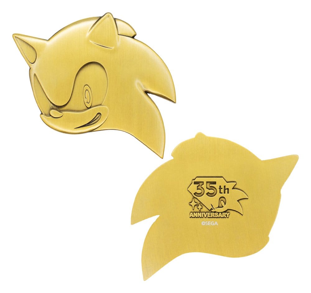 Sonic the Hedgehog Medallion Set 35th Anniversary Then & Now Limited Edition