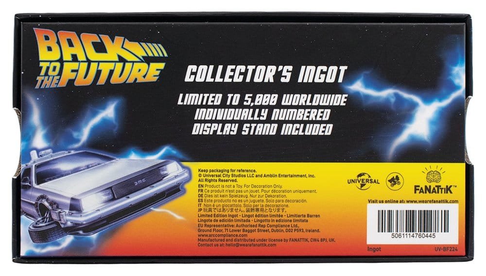 Back to the Future Ingot Stained Glass-Style Limited Edition