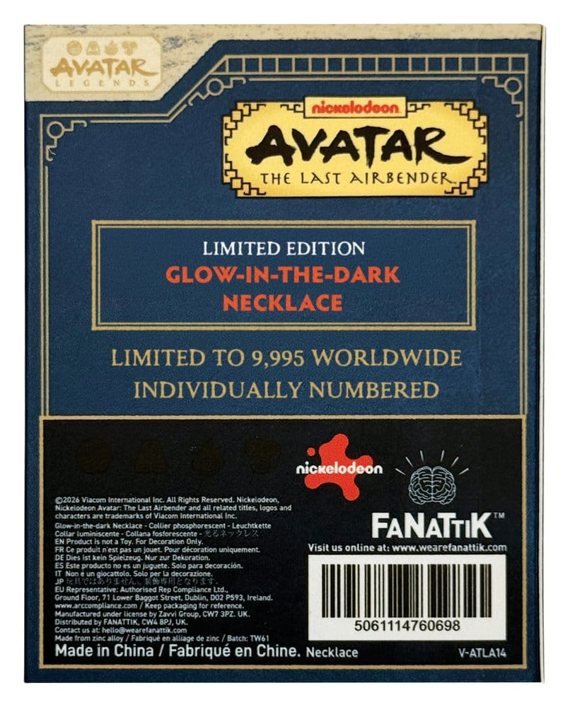 Avatar: The Last Airbender Limited Edition Glow-in-the-Dark Elements Necklace