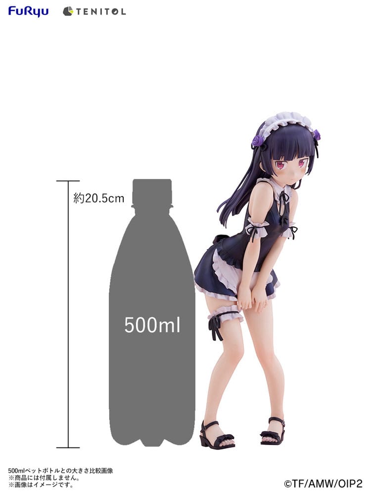 Ore no Imouto ga Konna ni Kawaii Wake ga Nai. Tenitol Tall PVC Statue Kuroneko Swimsuits Maid Ver. 27 cm