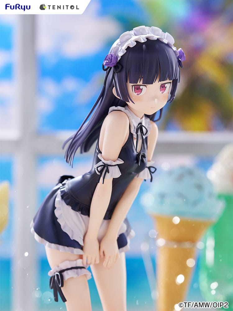 Ore no Imouto ga Konna ni Kawaii Wake ga Nai. Tenitol Tall PVC Statue Kuroneko Swimsuits Maid Ver. 27 cm