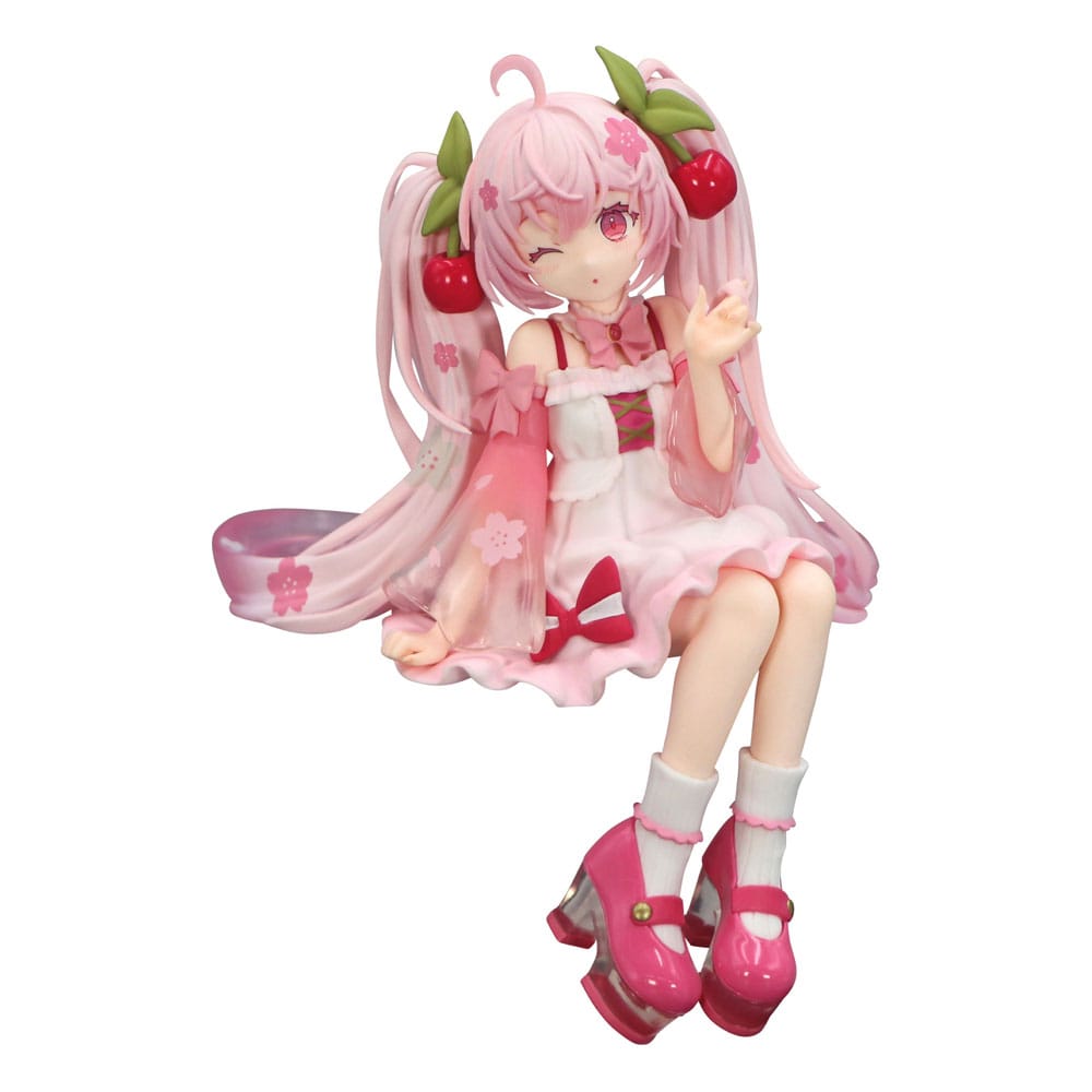 Hatsune Miku Noodle Stopper PVC Statue Sakura Miku 2025 Wink Ver. 14 cm